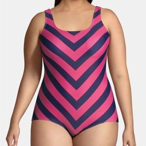 Women's Chlorine Resistant Scoop Neck Soft Cup Tugless One Piece Swimsuit Sz 20W